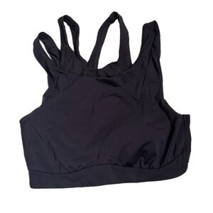 Black Racerback Sports Bra Medium Support